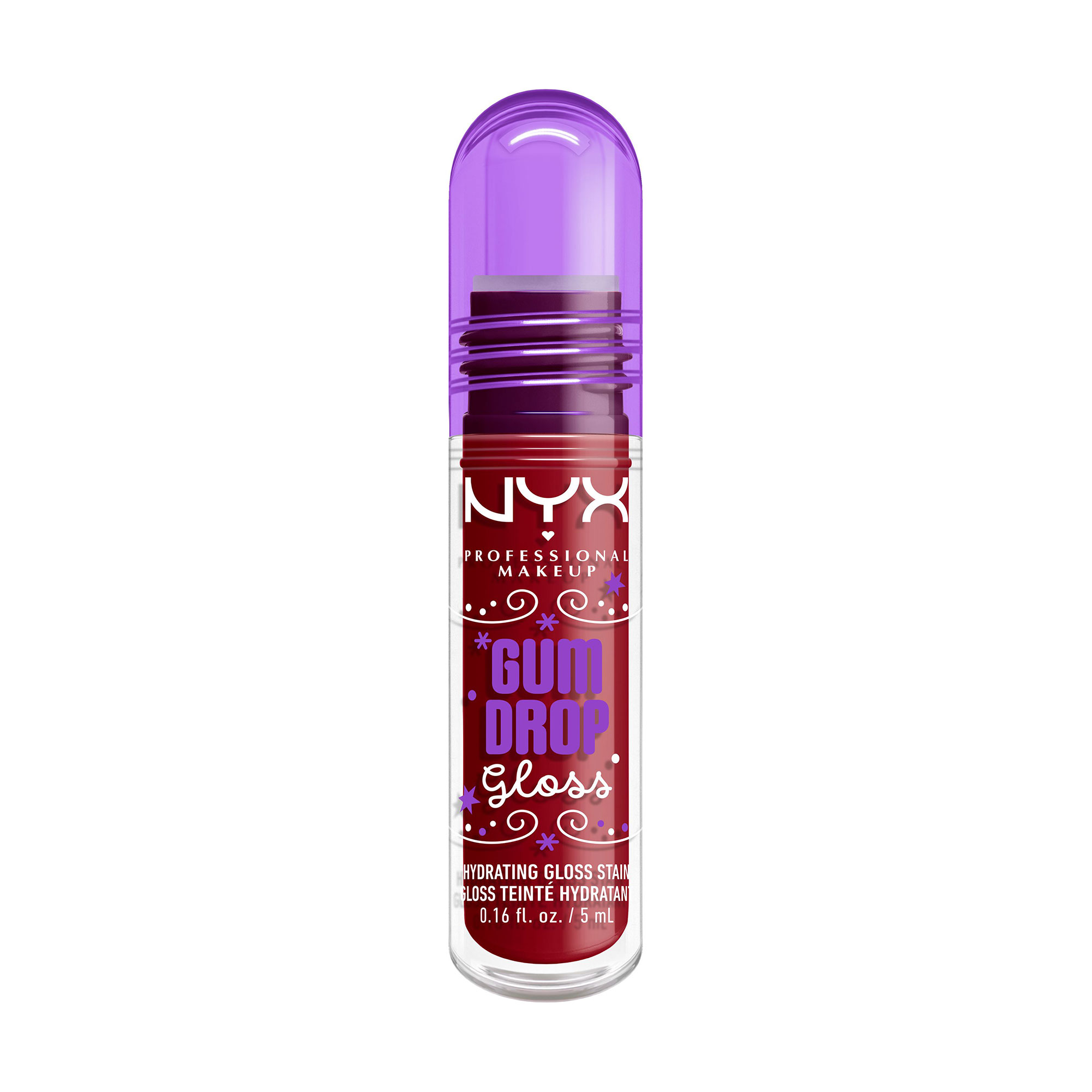 Блиск-тінт для губ NYX Professional Makeup Holiday Gum Drop Gloss, Cranberry Splash, 5 мл