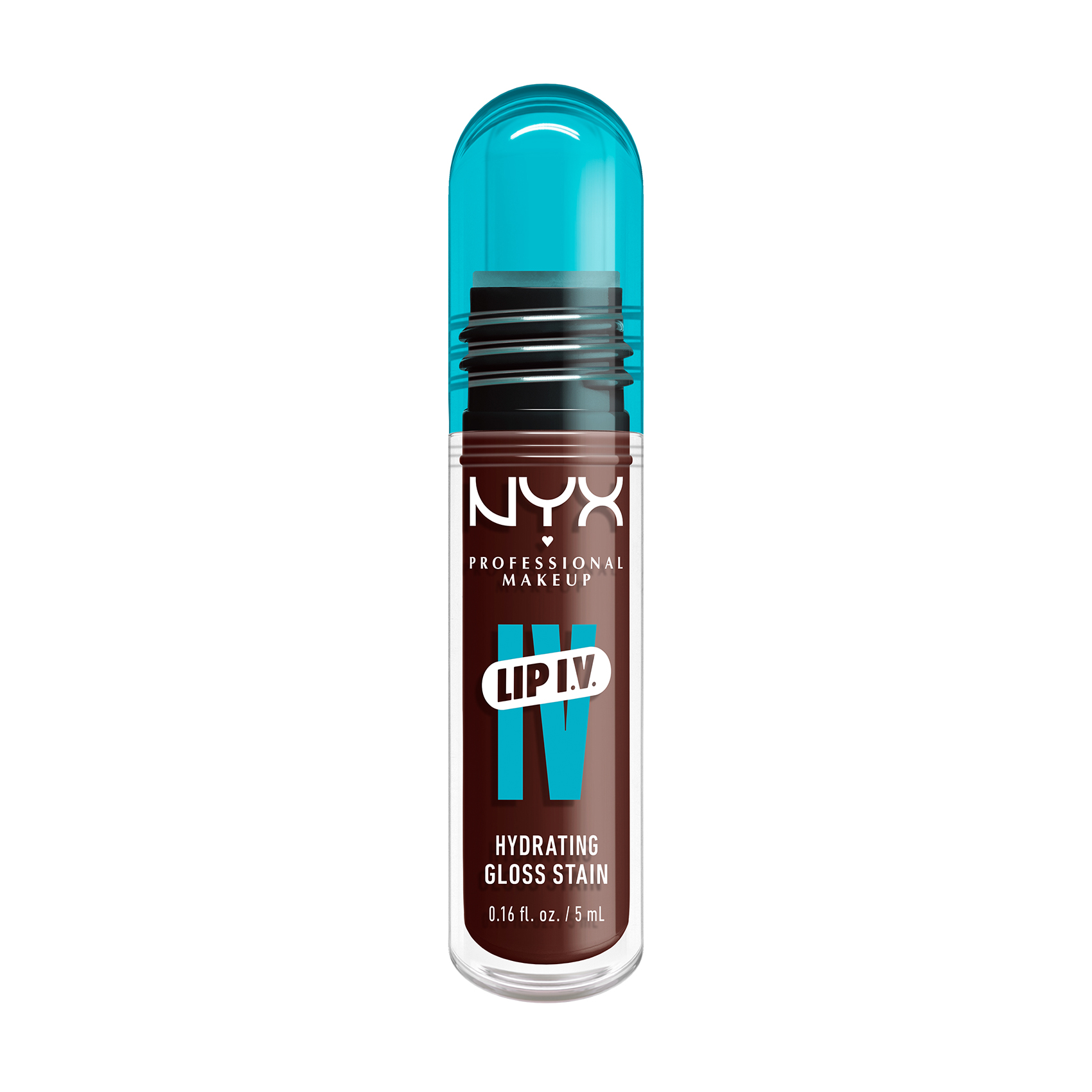 Блиск-тінт для губ NYX Professional Makeup Lip I.V. Hydrating Lip Gloss Stain 05 Mocha Me Wet, 5 мл